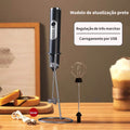 Batedor Misturador Mixer Elétrico para Bebidas Leite Café Portátil - Figma Store
