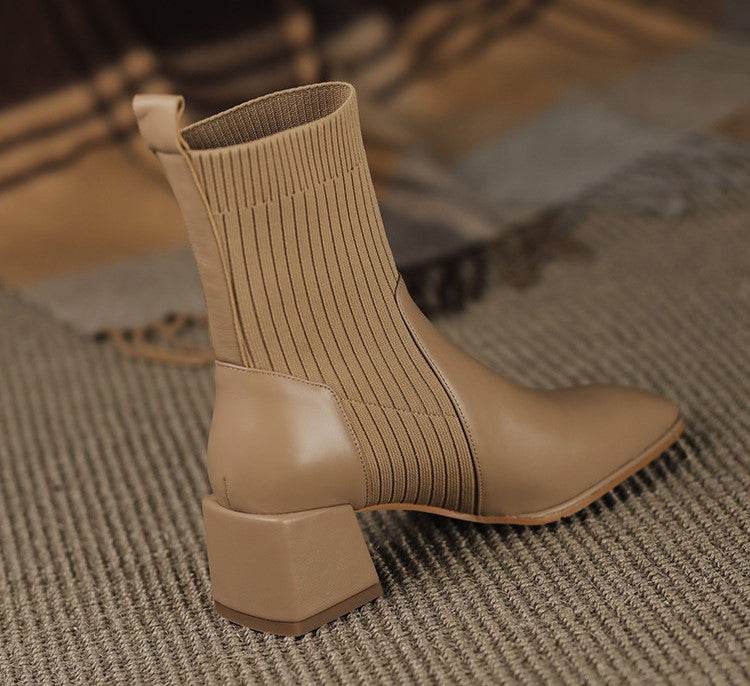 Dallas Bota Feminina Texana Western Cano Curto com Malha - Figma Store