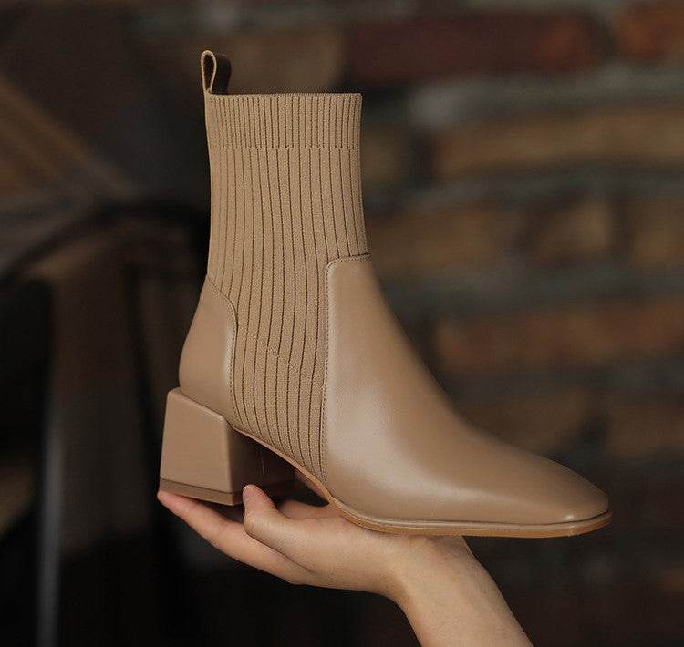 Dallas Bota Feminina Texana Western Cano Curto com Malha - Figma Store