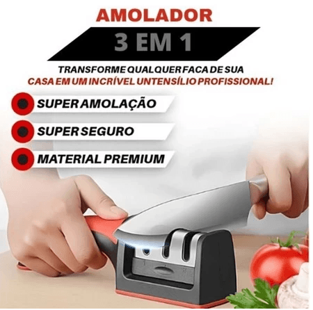 BladeMaster – Afiador de Facas Profissional 3 em 1 [COMPRE 1 LEVE 2] - Figma Store