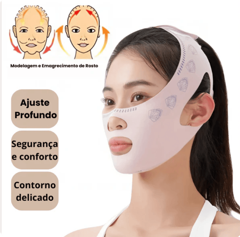 V-Revitalize - Máscara de Contorno Facial - Afina, Modela o Rosto e Reduz Papada - Figma Store