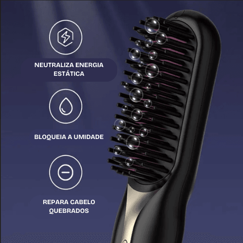 MagicBrush - Escova Alisadora Profissional Portátil [40% OFF] - Figma Store