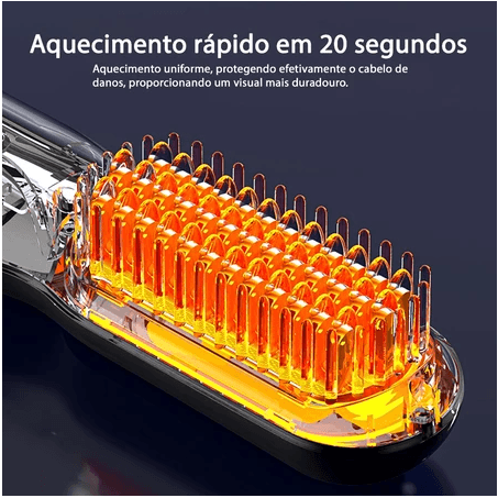MagicBrush - Escova Alisadora Profissional Portátil [40% OFF] - Figma Store