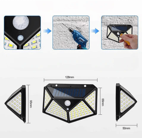 Solar Motion - Luz de LED Impermeável de Sensor com Placa Solar [40% OFF] - Figma Store