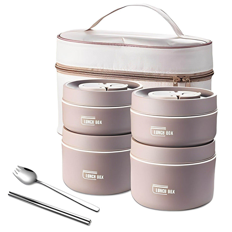 KIT POTES TÉRMICOS LUNCHBOX + LANCHEIRA E TALHERES GRÁTIS - Figma Store