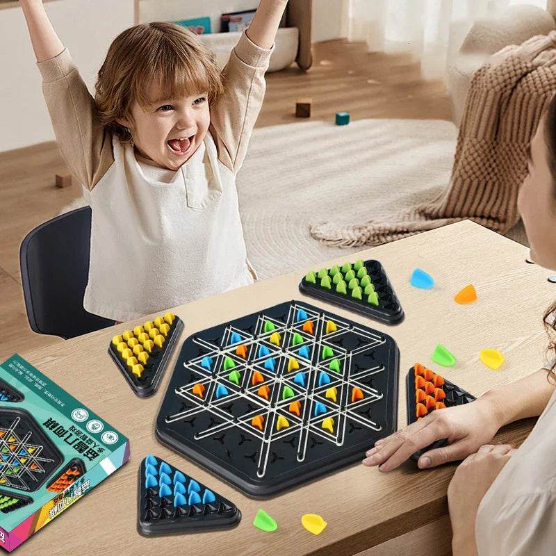 Triângulo Xadrez Jogo de Tabuleiro Diversão Garantida® - Figma Store
