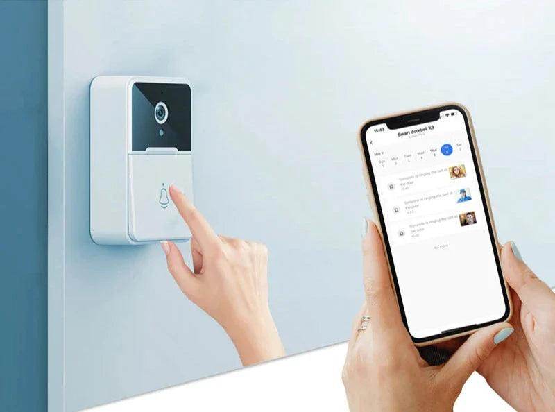 Campainha Inteligente com Câmera Wi-Fi Sem Fio - Figma Store