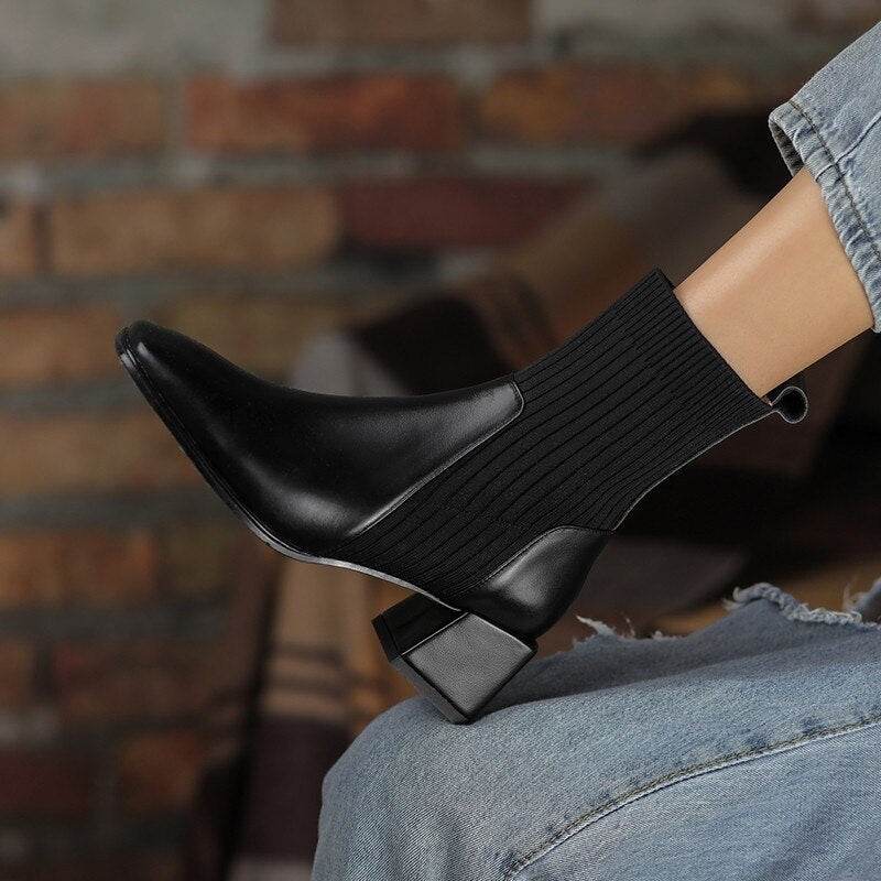 Dallas Bota Feminina Texana Western Cano Curto com Malha - Figma Store
