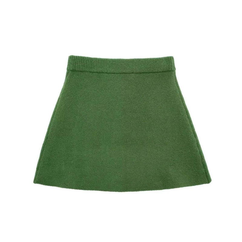 Conjunto Verde Outono Inverno: Suéter e Minissaia Monocromática Toronto - Figma Store