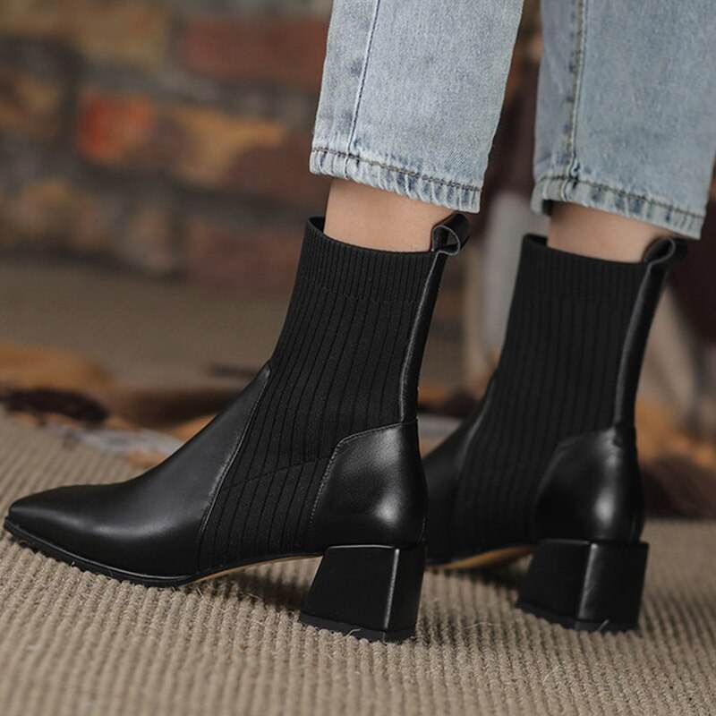 Dallas Bota Feminina Texana Western Cano Curto com Malha - Figma Store