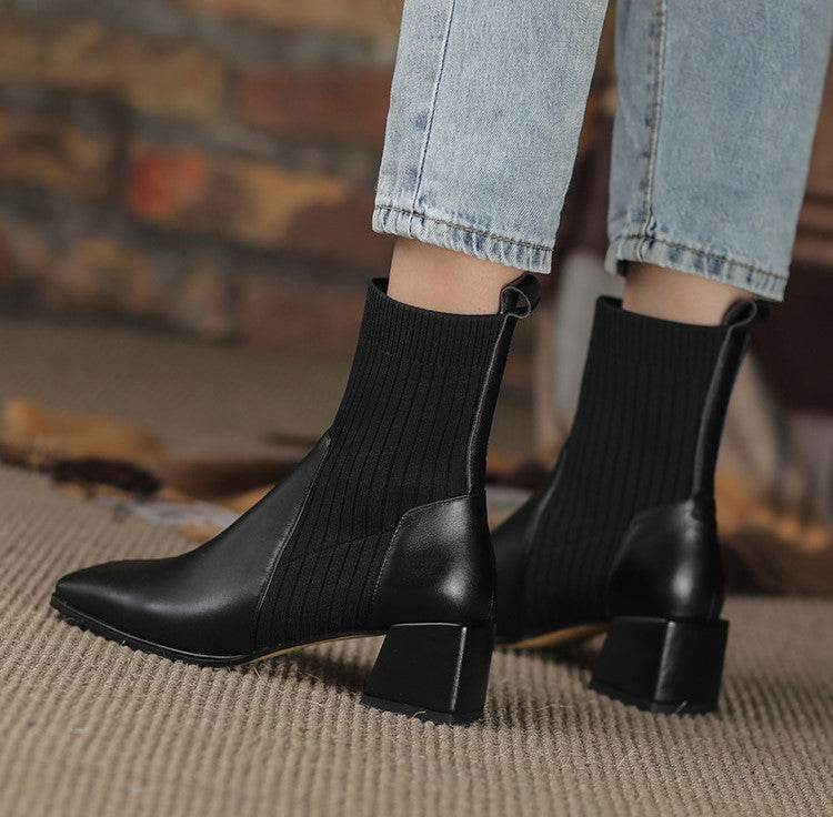 Dallas Bota Feminina Texana Western Cano Curto com Malha - Figma Store