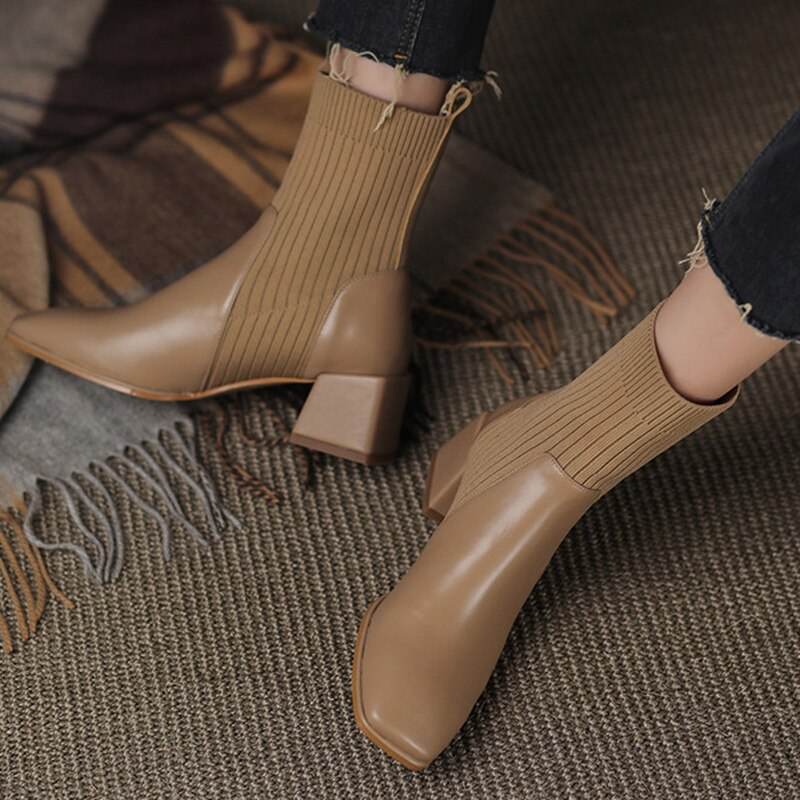 Dallas Bota Feminina Texana Western Cano Curto com Malha - Figma Store