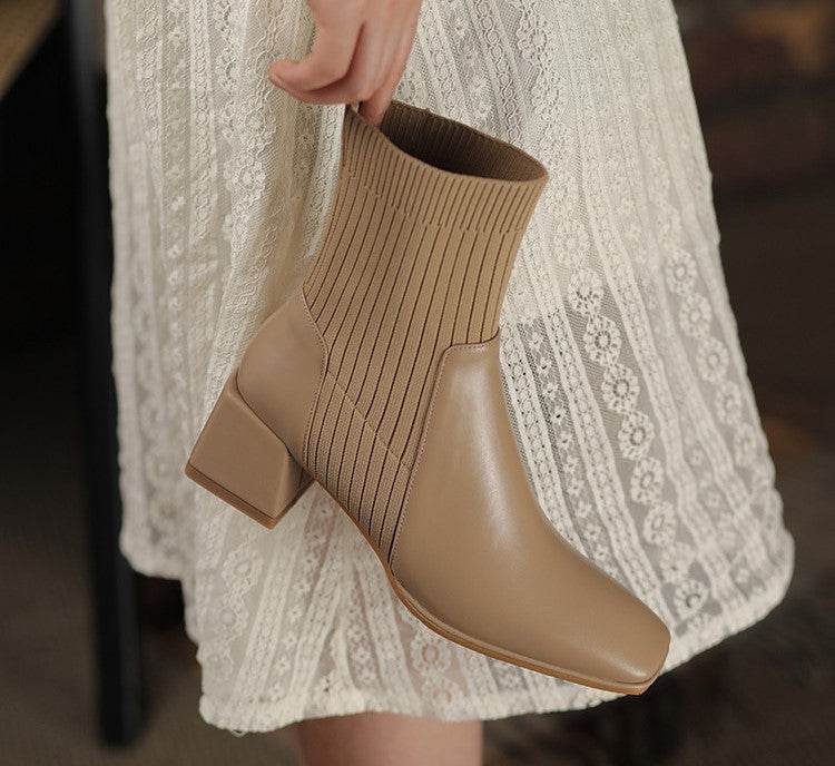 Dallas Bota Feminina Texana Western Cano Curto com Malha - Figma Store
