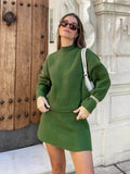 Conjunto Verde Outono Inverno: Suéter e Minissaia Monocromática Toronto - Figma Store