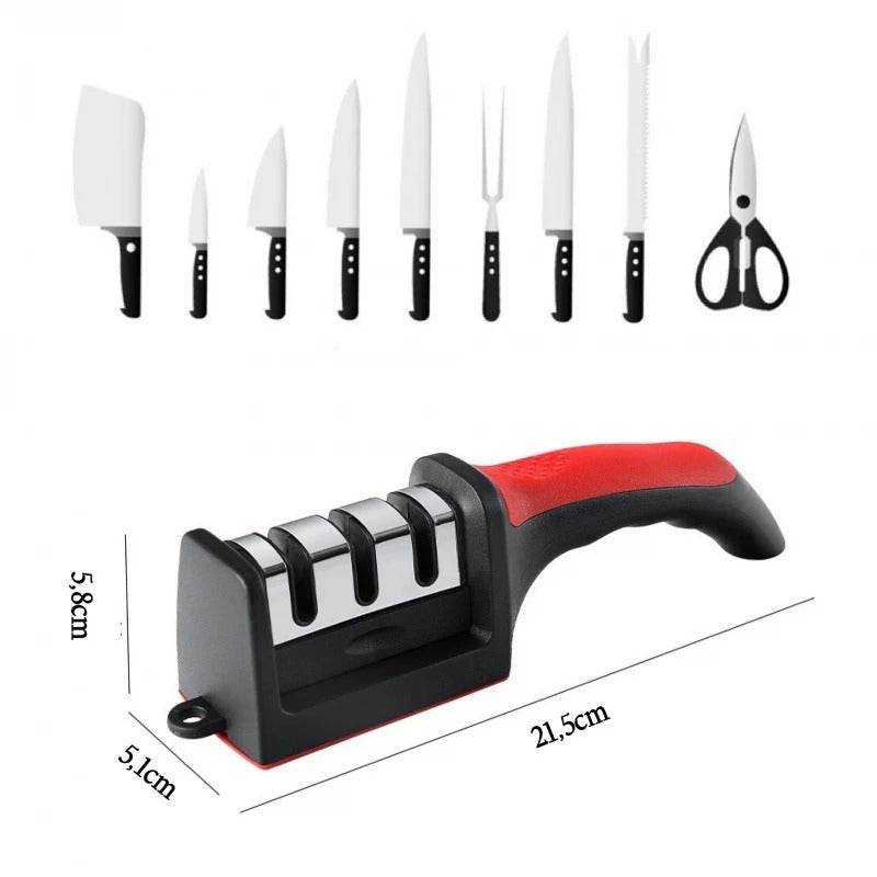 BladeMaster – Afiador de Facas Profissional 3 em 1 [COMPRE 1 LEVE 2] - Figma Store