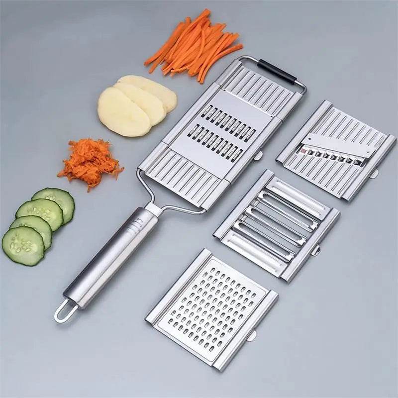 RalaMAX™ - Ralador Multiuso Em Aço Inox + 4 Lâminas [QUEIMA DE ESTOQUE] - Figma Store