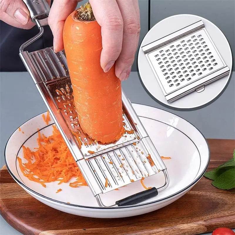 RalaMAX™ - Ralador Multiuso Em Aço Inox + 4 Lâminas [QUEIMA DE ESTOQUE] - Figma Store