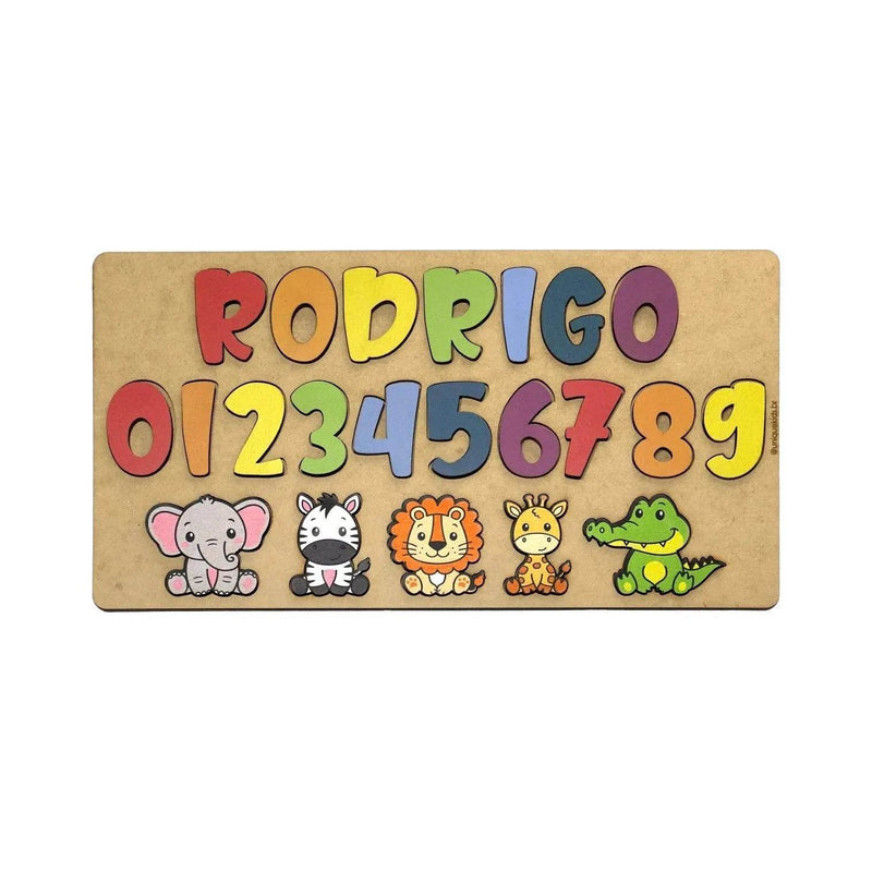 Nome Com Animais E Números - Figma Store